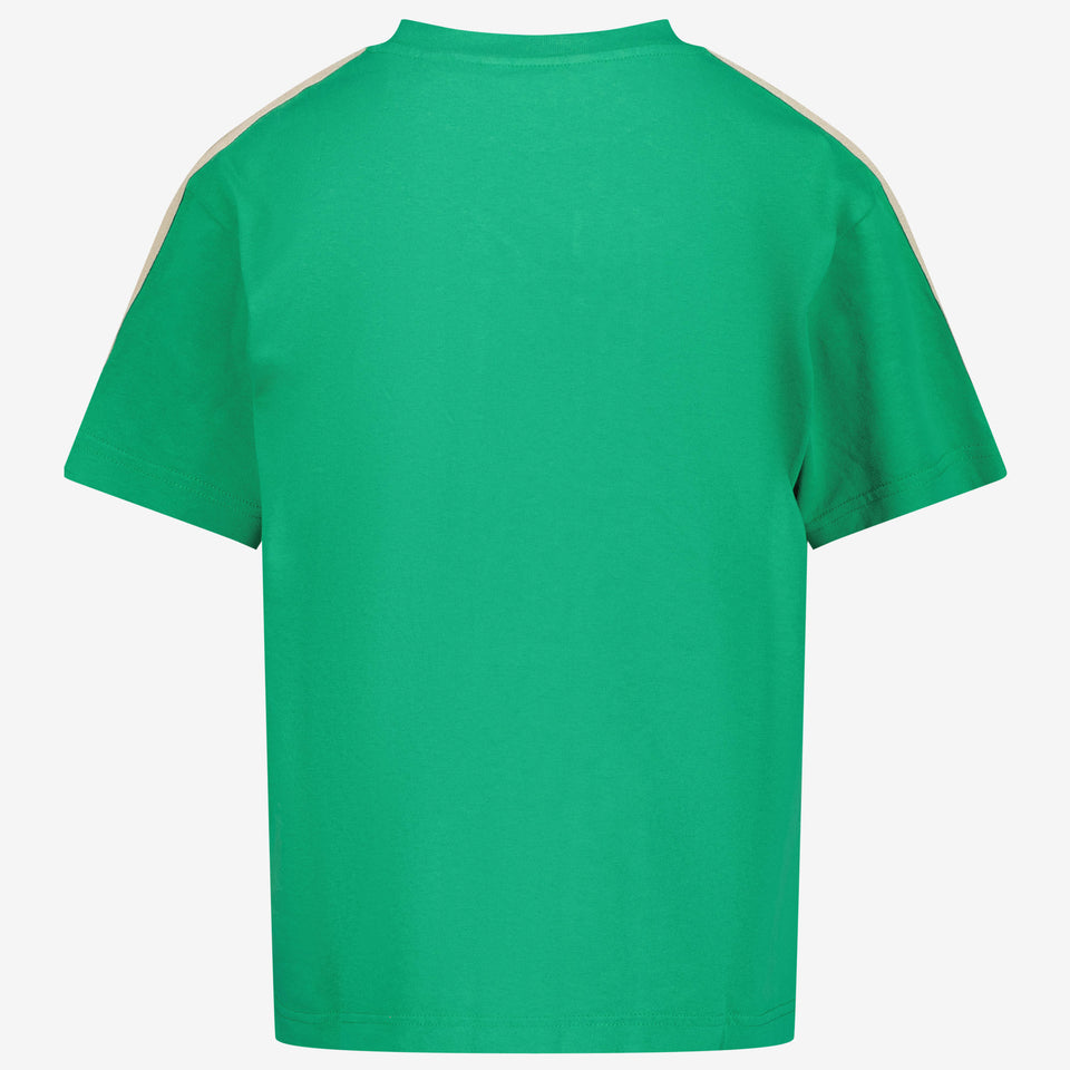 Palm Angels Kids Boys in T-Shirt Green