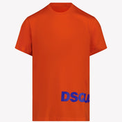 Dsquared2 çocuk erkekleri tişört fluor portakal