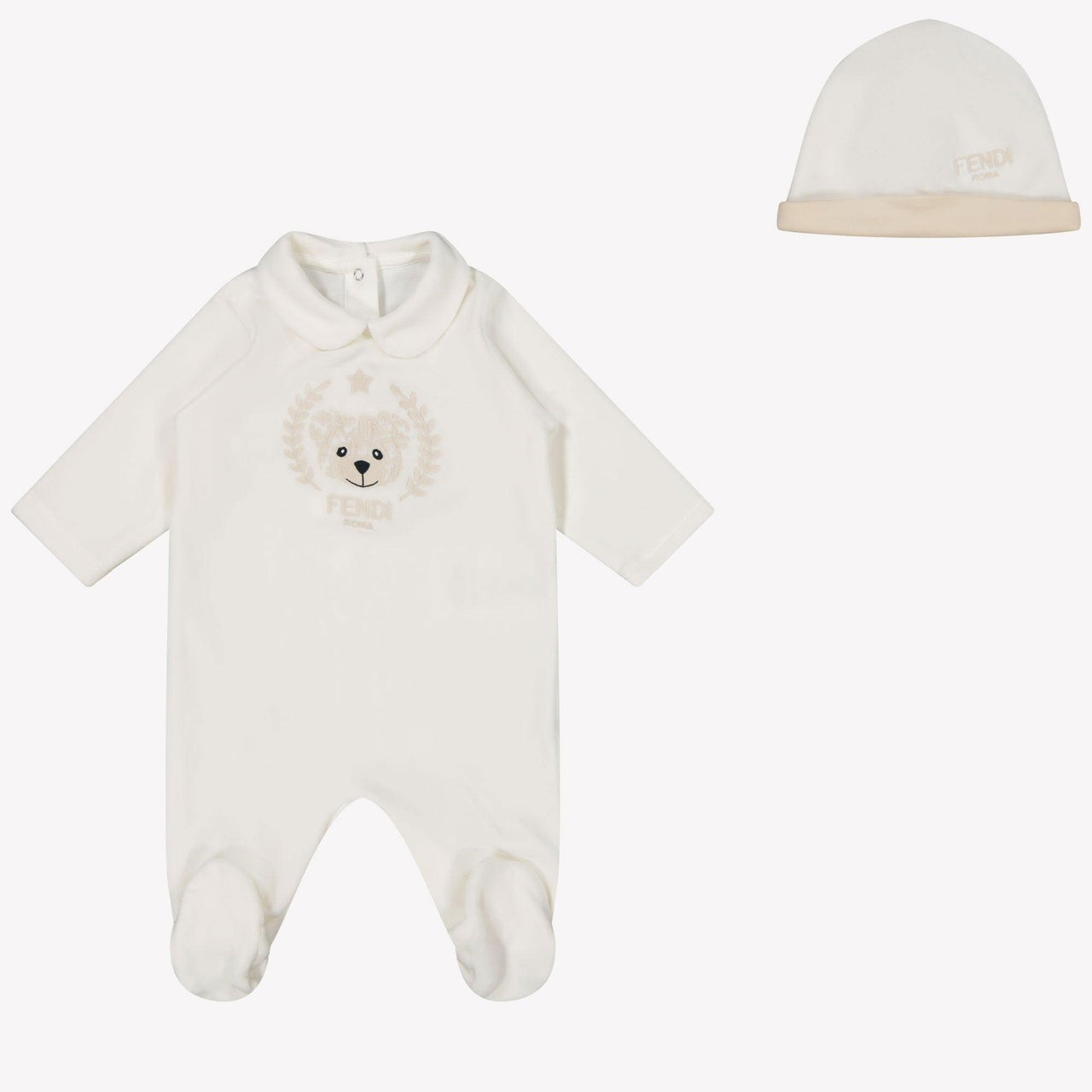 Fendi Baby Unisex Playsuit  White