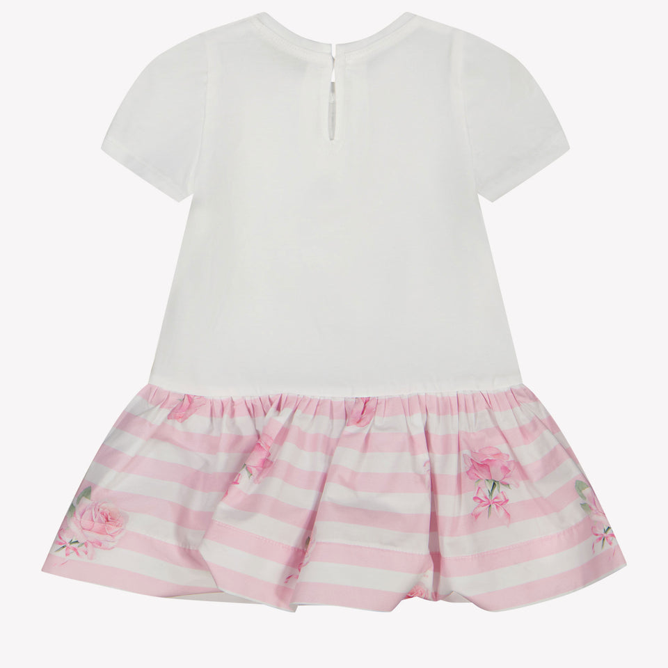 MonnaLisa Baby Girls Dress In White