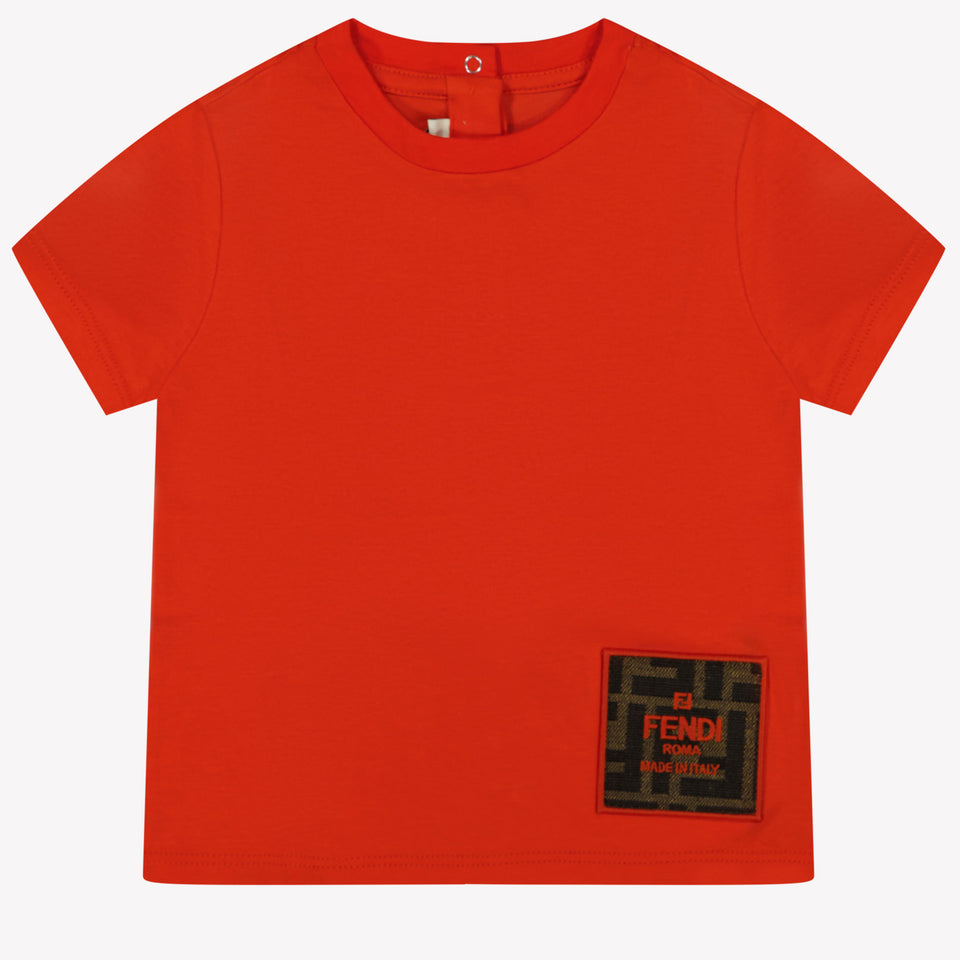 Fendi Baby Unisex T-shirt Red