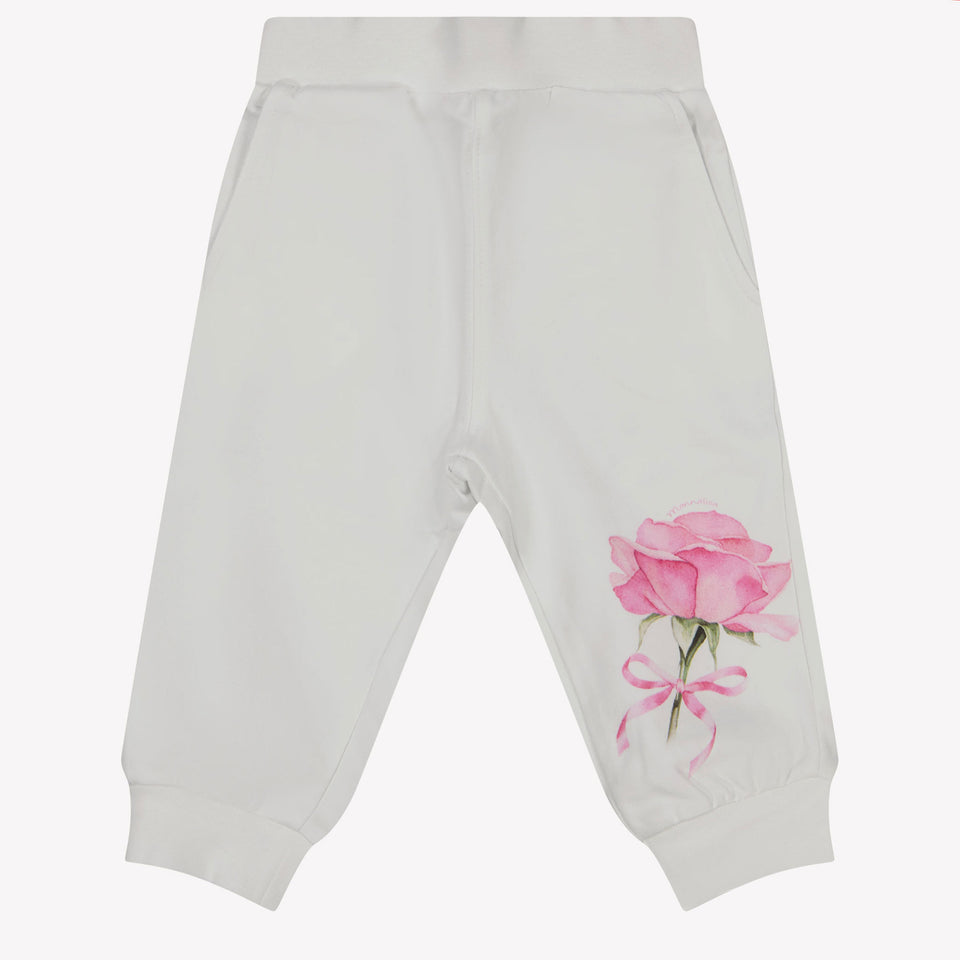 MonnaLisa Baby Girls Trousers In White