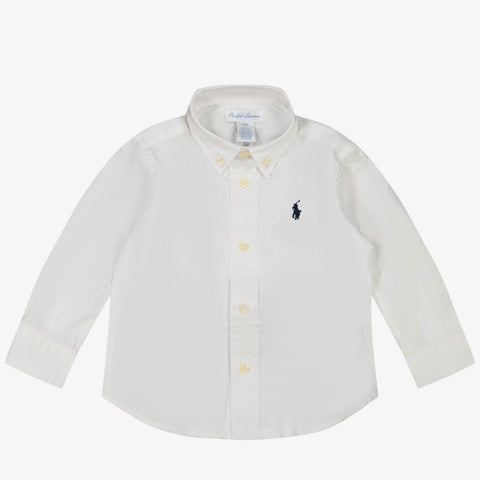 Ralph Lauren Baby Jongens Blouse In Wit