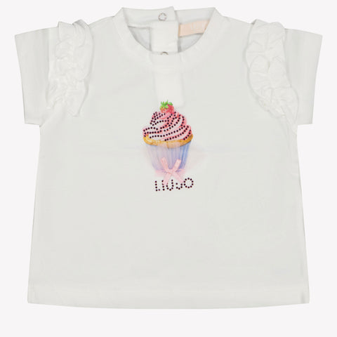 Liu Jo Baby Meisjes T-Shirt In Wit