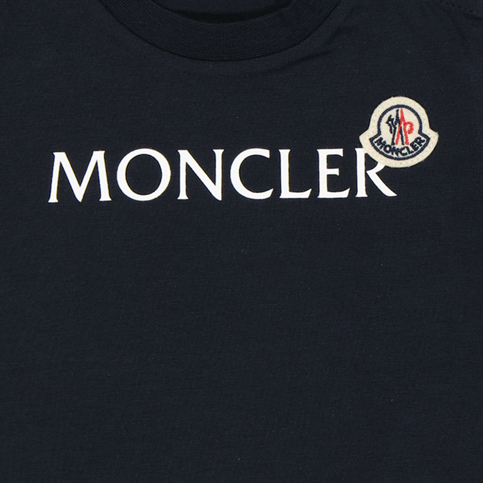 Moncler Baby Unisex T-shirt Navy