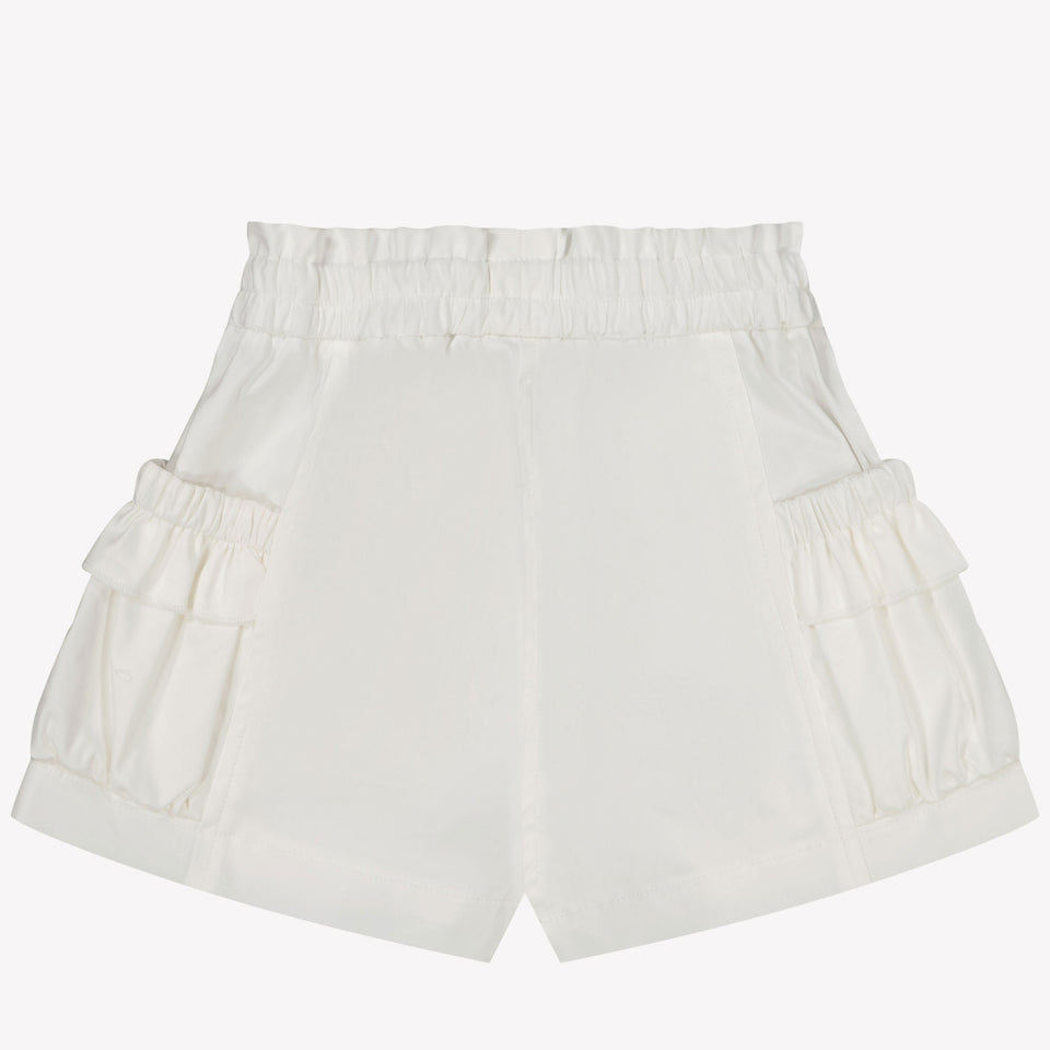 MonnaLisa Baby Meisjes Shorts In Wit