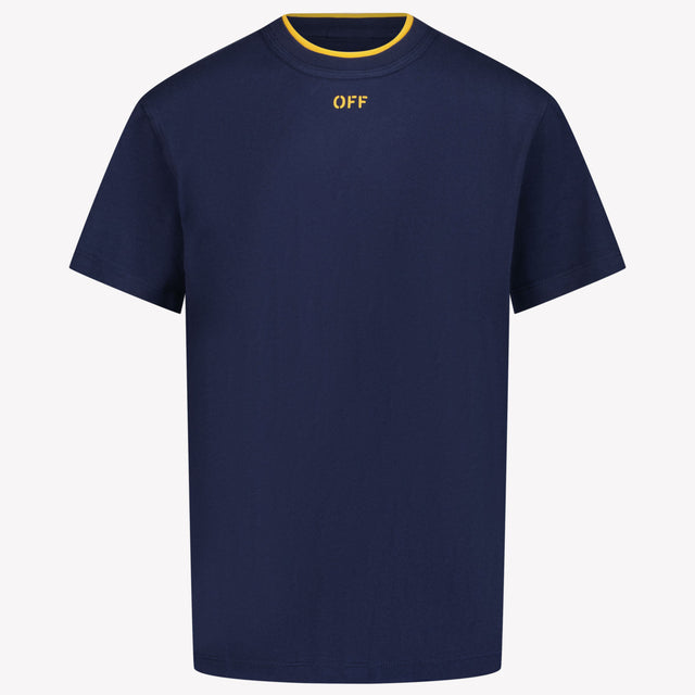 Off-White Kids Boys T-Shirt Navy