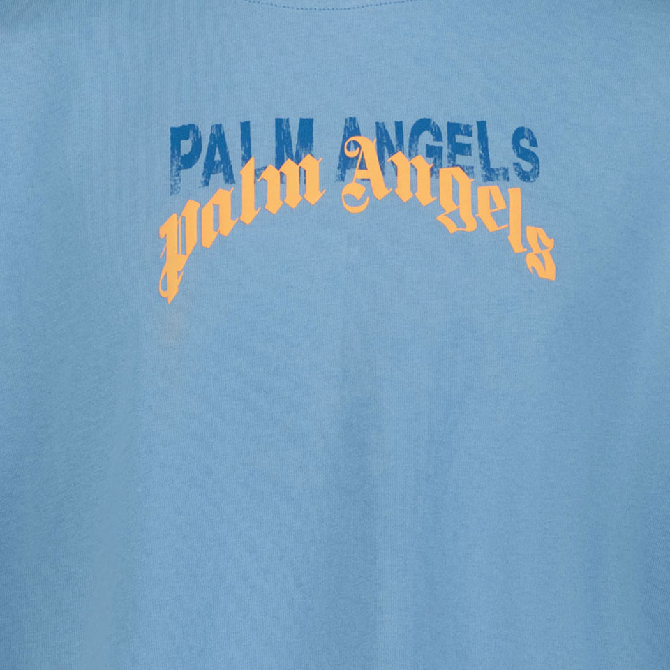 Palm Angels Children's boys in t-shirt Light Blue