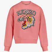 Kenzo Kids 女の子のセーターライトピンク