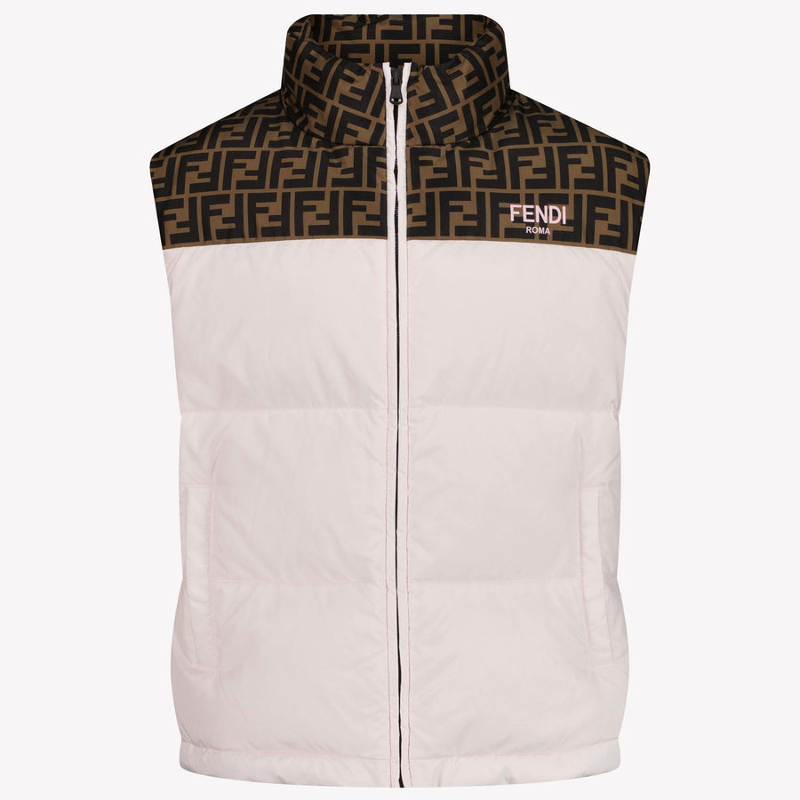 Fendi Girls Gilet in Light Pink