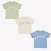 Palmiye melekler bebek erkek tişört açık mavi