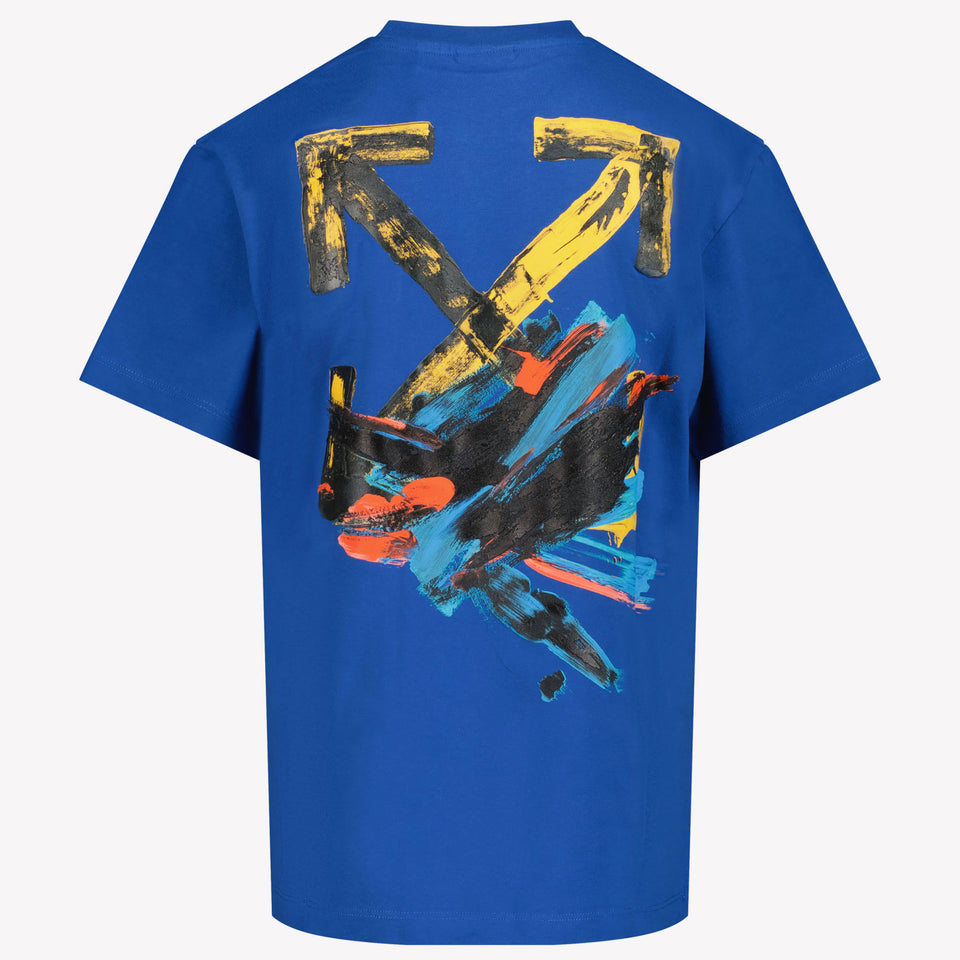 Off-White Kids Boys T-Shirt Cobalt Blue