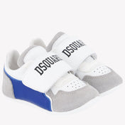 Dsquared2 Bebek unisex spor ayakkabılar beyaz