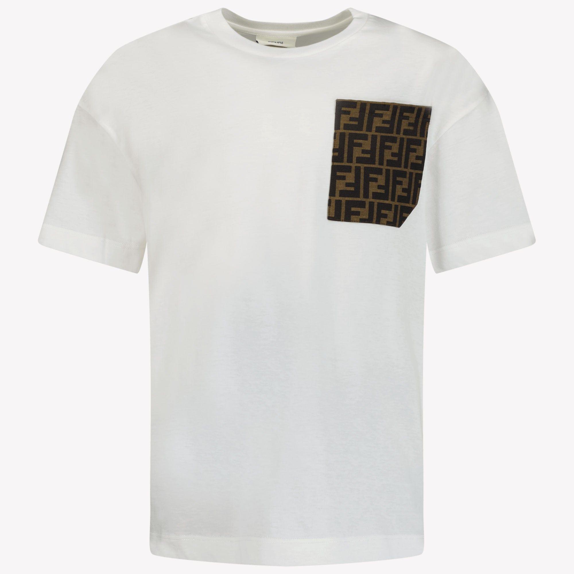 Fendi Kids Unisex T-shirt in White