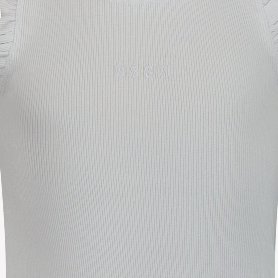 MSGM Kinder T-Shirt Wit