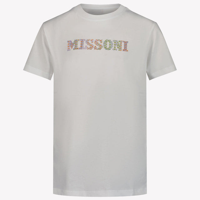 Missoni Kinder Meisjes T-Shirt In Wit