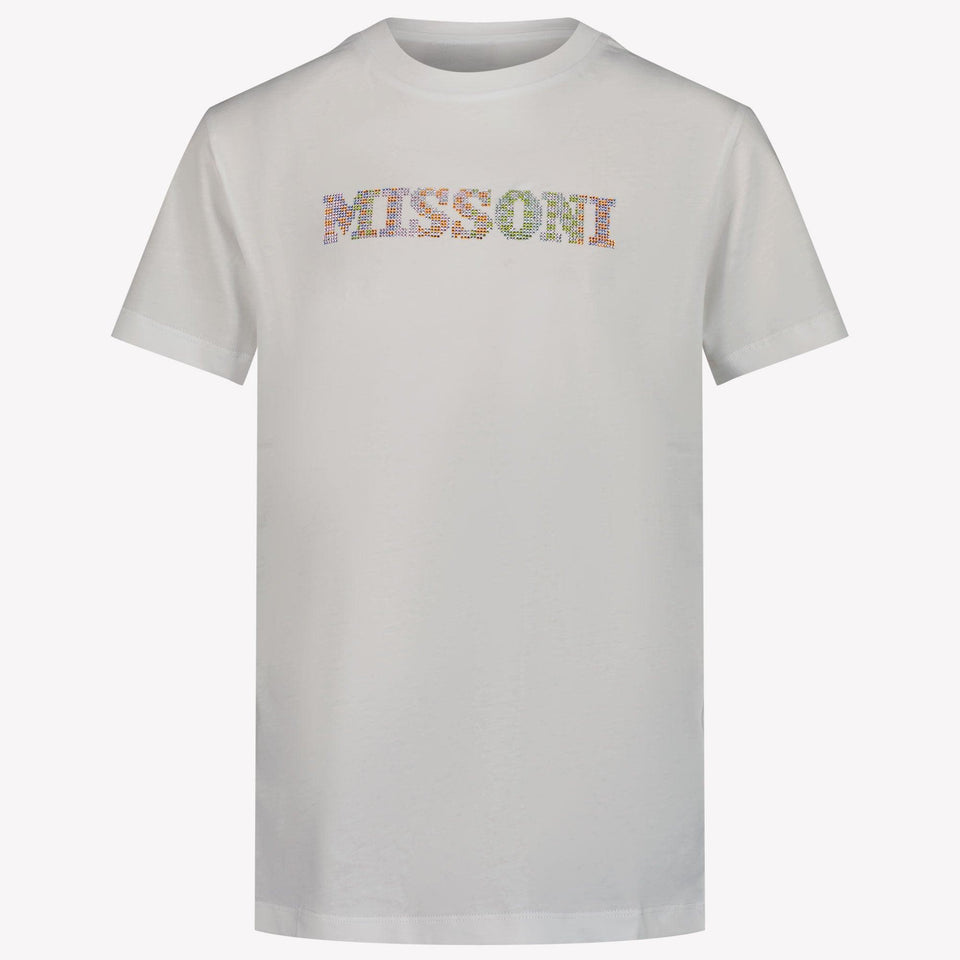 Missoni Kinder Meisjes T-Shirt In Wit