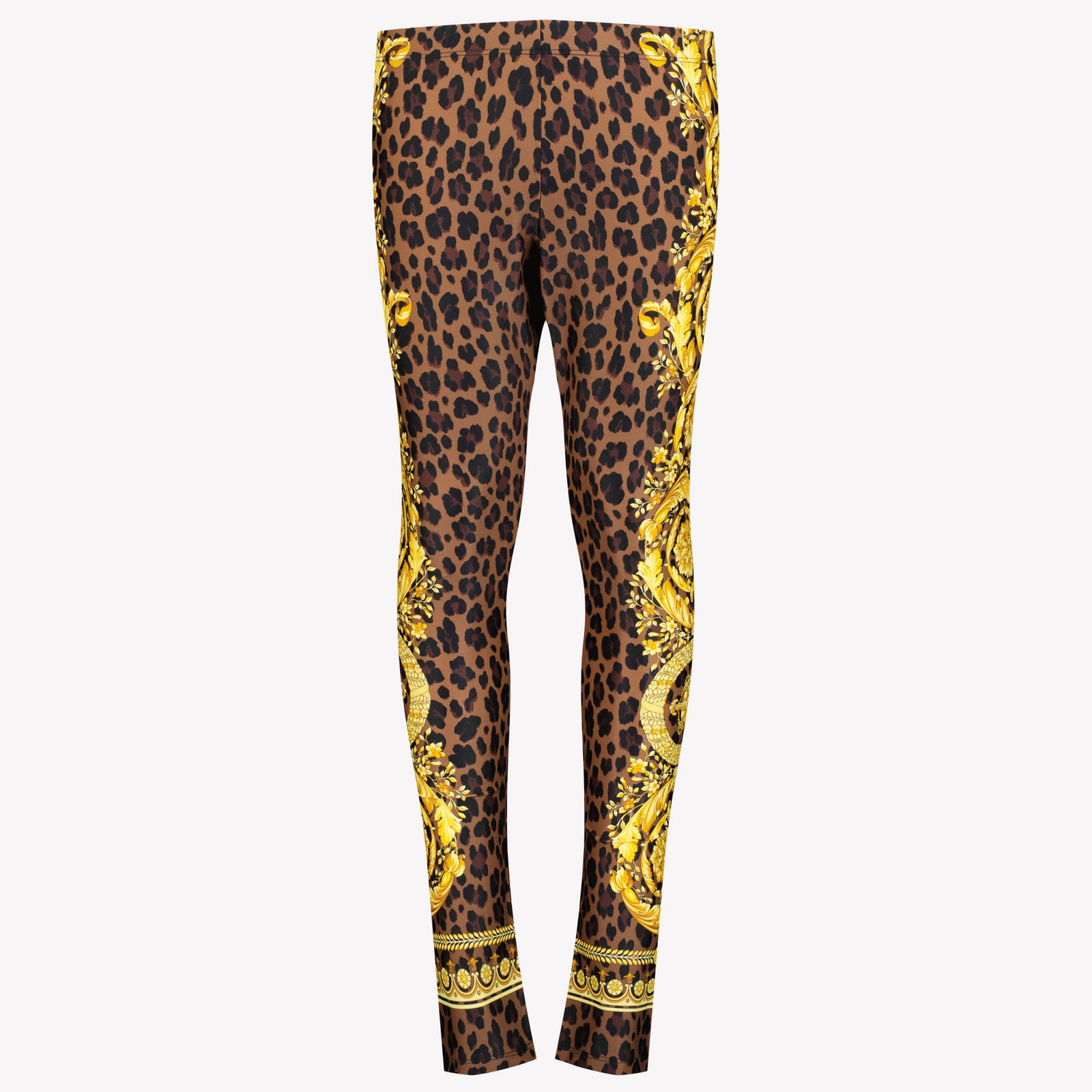 Versace Girls Leggings Brown