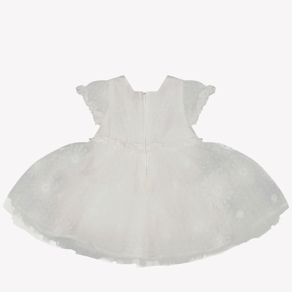 MonnaLisa Baby Girls Dress In OffWhite