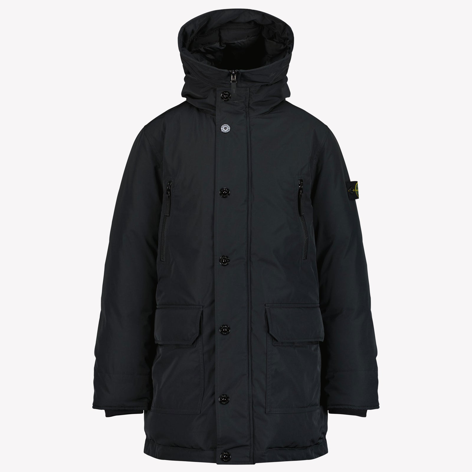 Stone Island Boys Winter Coat Black