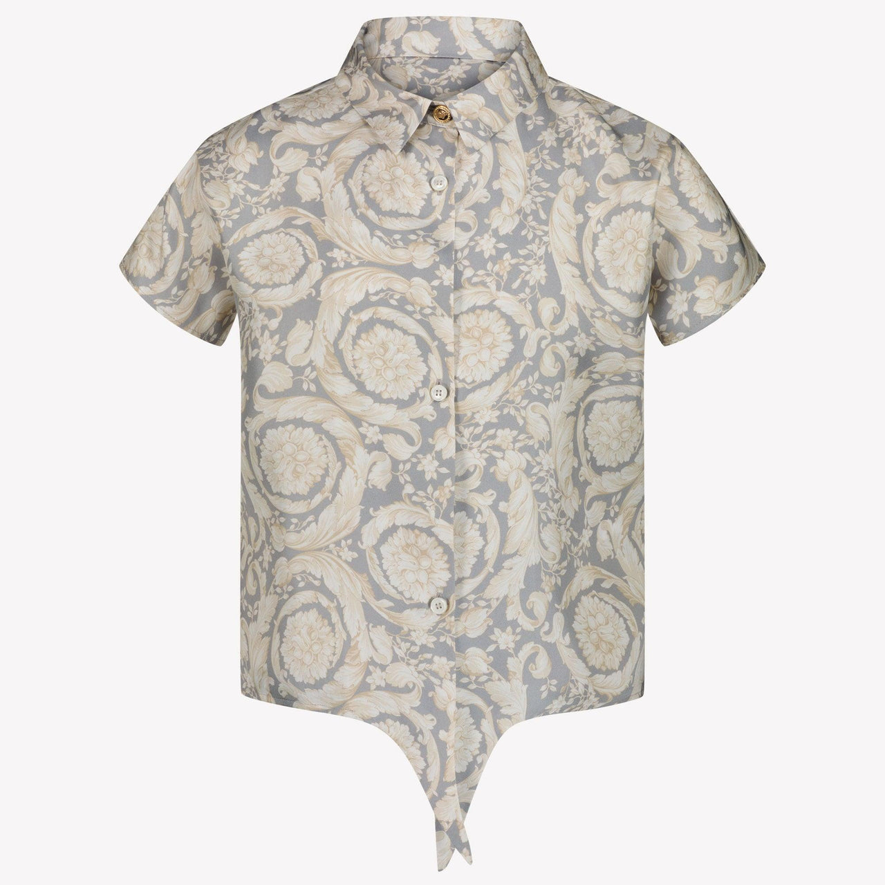 Versace Kids Girls Blouse  Gray