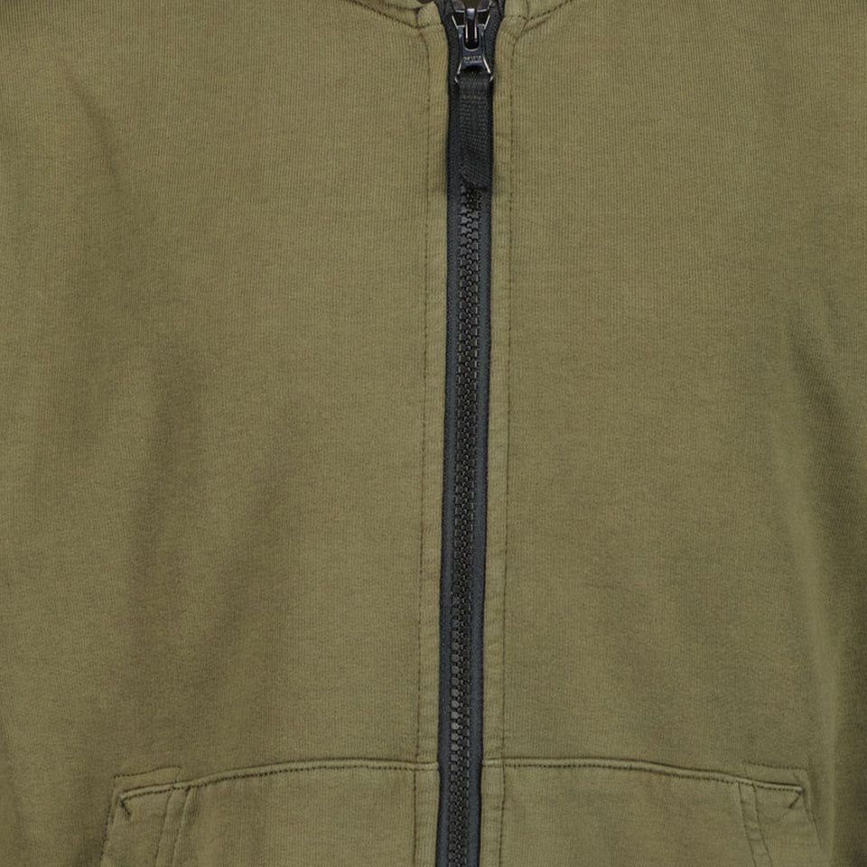 Stone Island Kids Boys Cardigan in Army