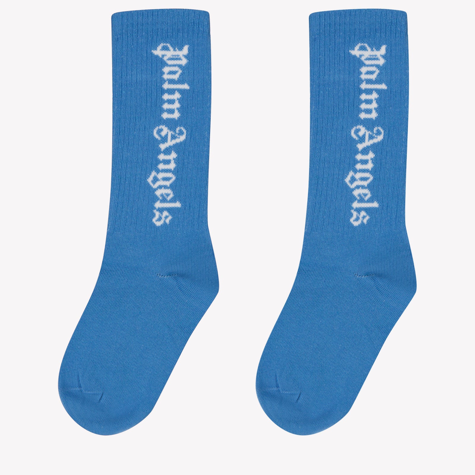 Palm Angels Kids Unisex Socks in Turquoise