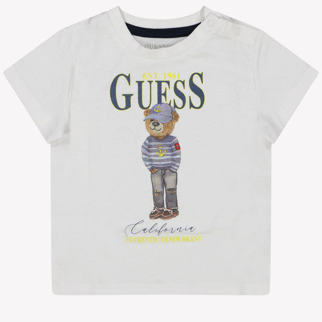 Guess Baby Jongens T-Shirt In Wit