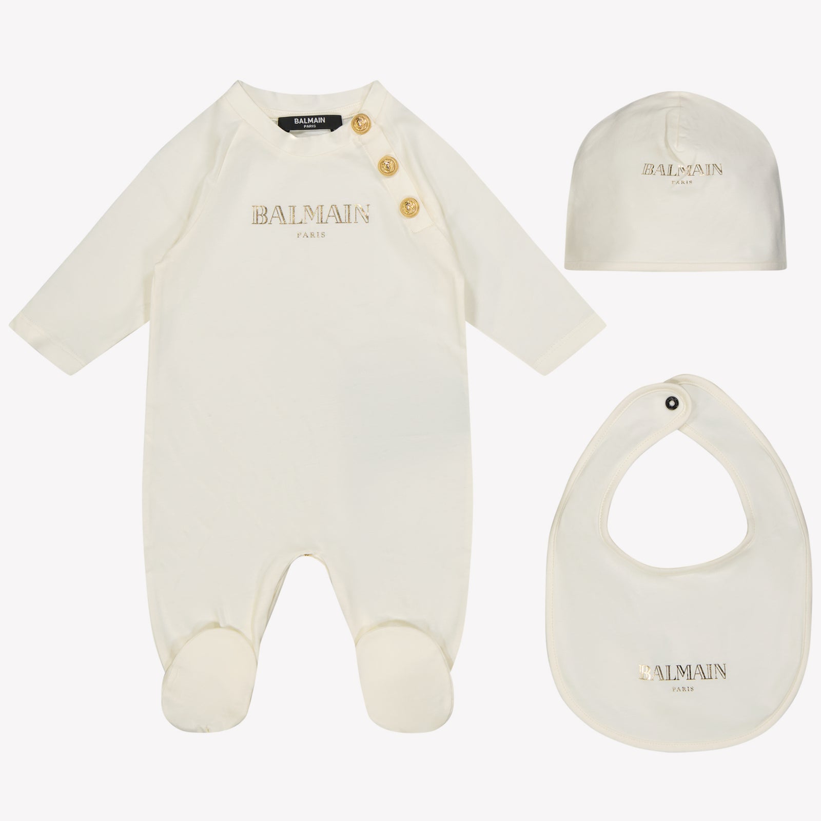 Balmain Baby unisex box suit OffWhite