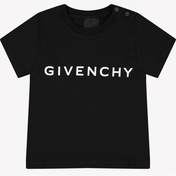 Givenchy Bebek Erkekler T-Shirt Siyah