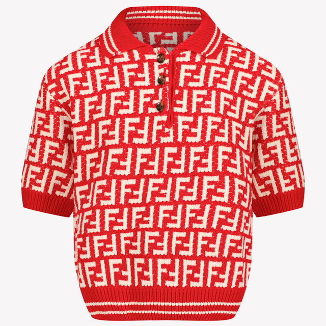 Fendi Children's girls polo Red