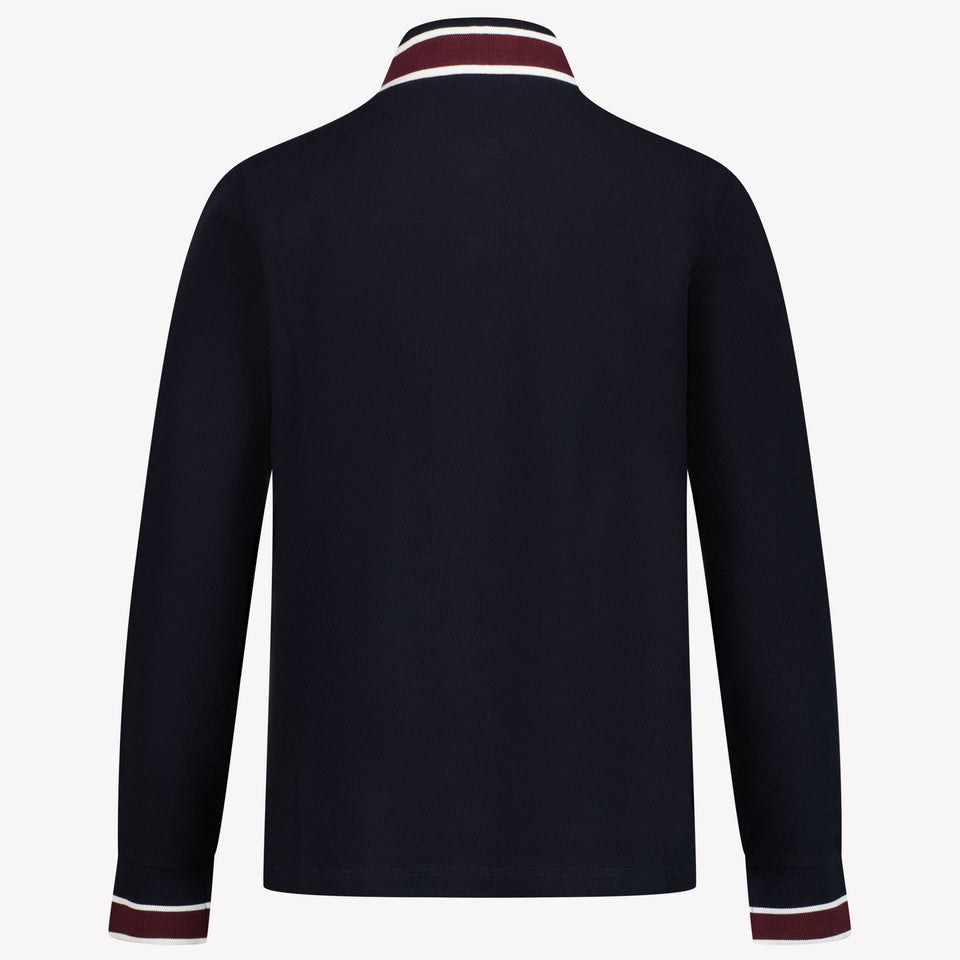 Moncler Boys Polo Navy