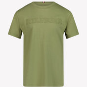 Tommy Hilfiger Çocuk Boys T-Shirt Zeytin Yeşil