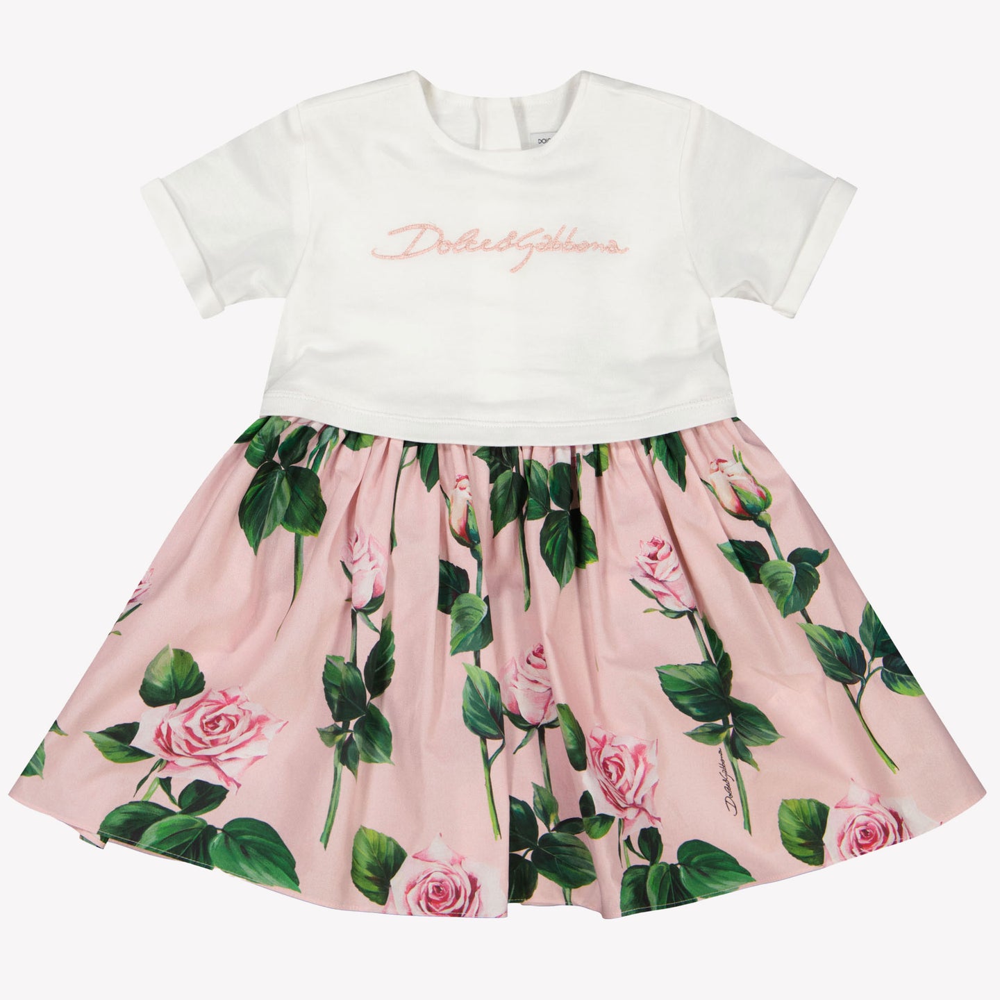 Dolce & Gabbana Baby Meisjes Jurk In Licht Roze