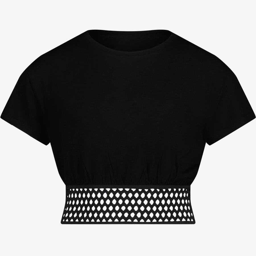 Patrizia Pepe Kinder Meisjes T-shirt Zwart 6Y