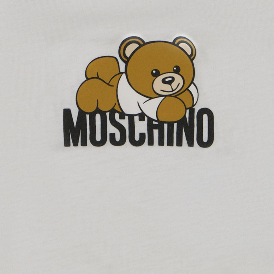 Moschino Baby Unisex T-shirt Off White