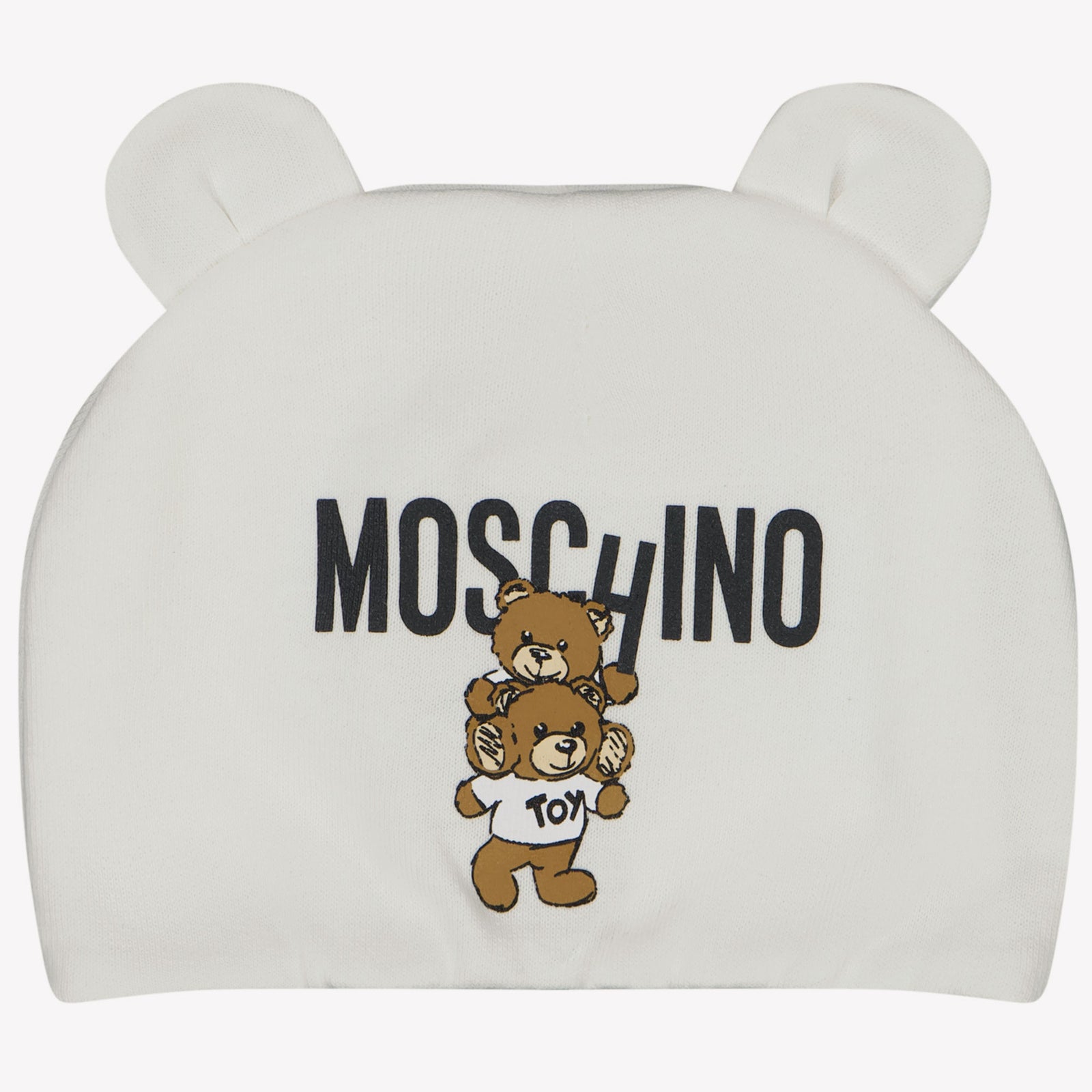Moschino 赤ちゃんのユニセックスの帽子は白
