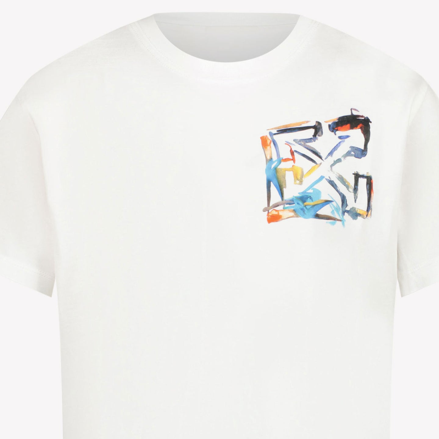 Off-White Kinder Jongens T-Shirt In Wit