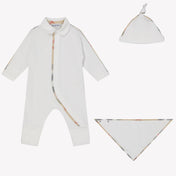 Burberry Baby Unisex Playsuit  White