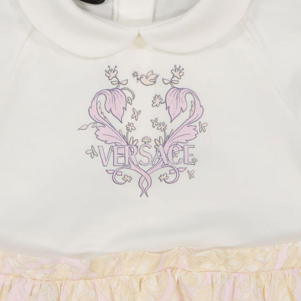 Versace Baby Meisjes Jurk In Licht Roze