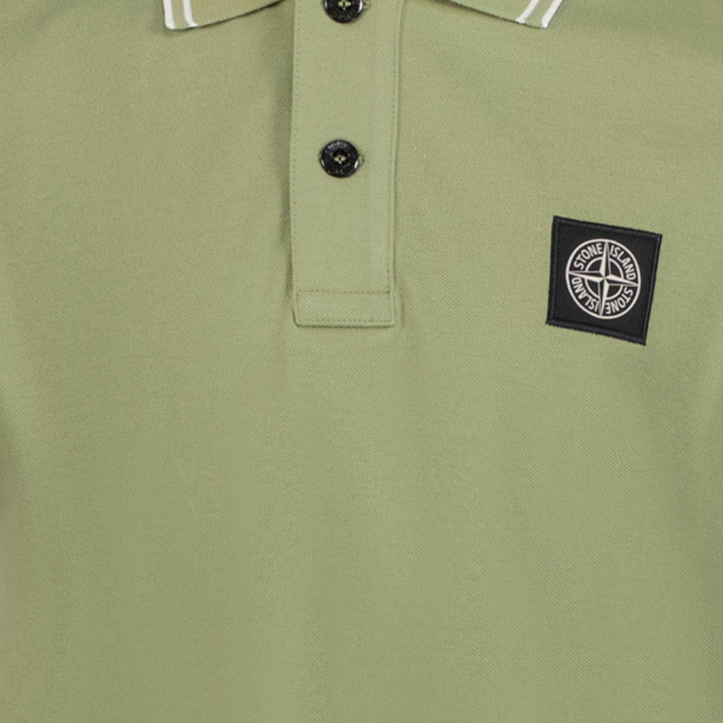 Stone Island Jongens Polo Olijf Groen 2Y