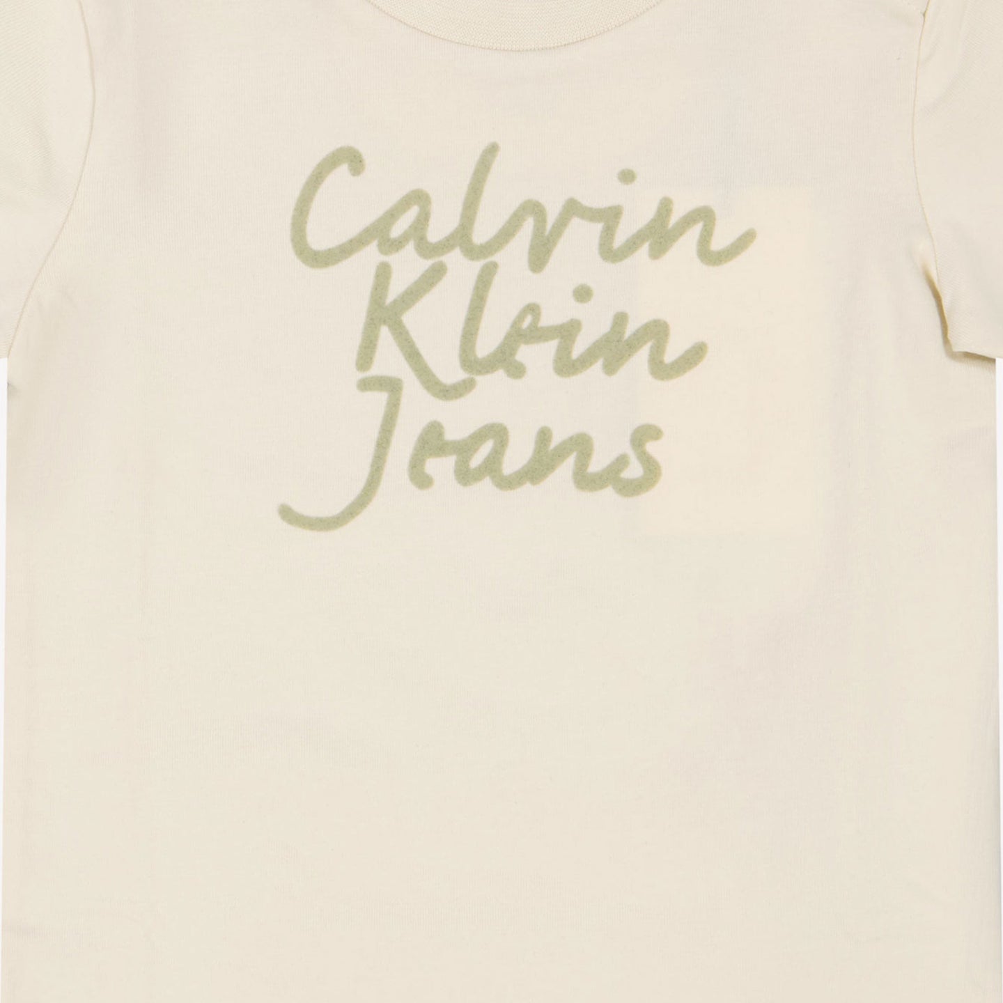 Calvin Klein Baby Unisex T-Shirt in OffWhite