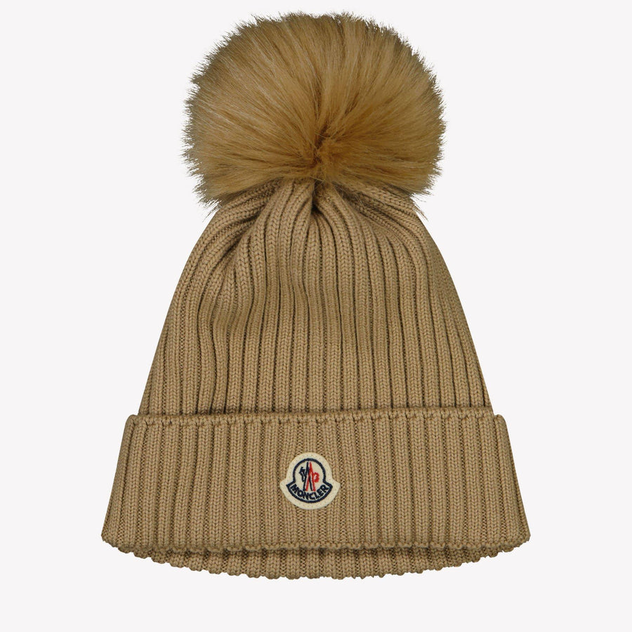 Moncler Meisjes Muts Camel s