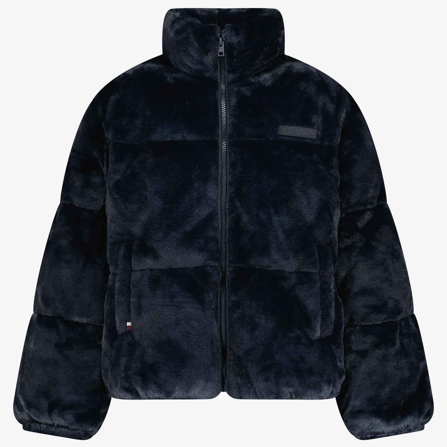 Tommy Hilfiger Meisjes Faux Fur Jas Navy