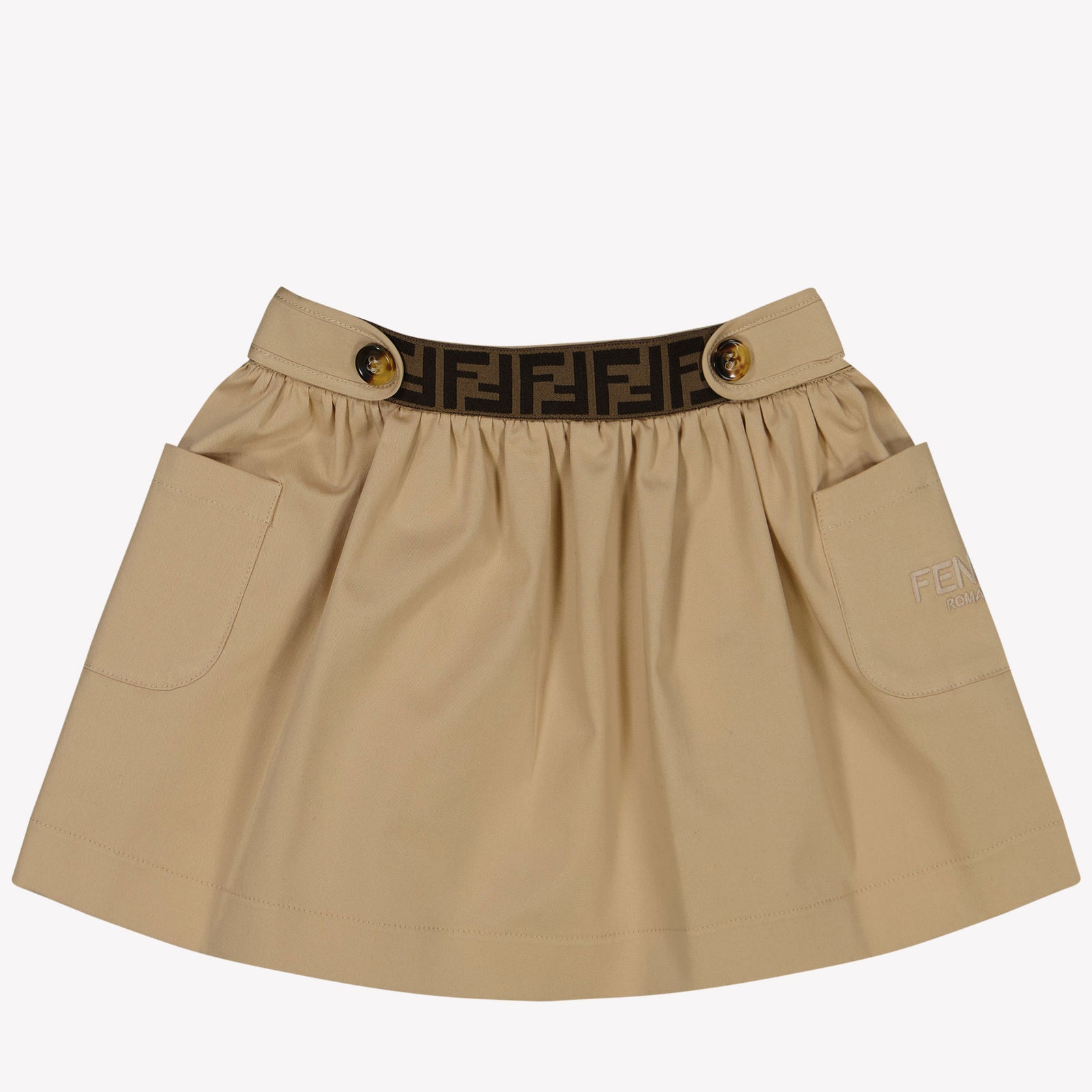 Fendi Baby Girls Skirt in Beige