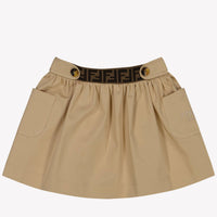 Fendi Baby Girls Skirt  Beige