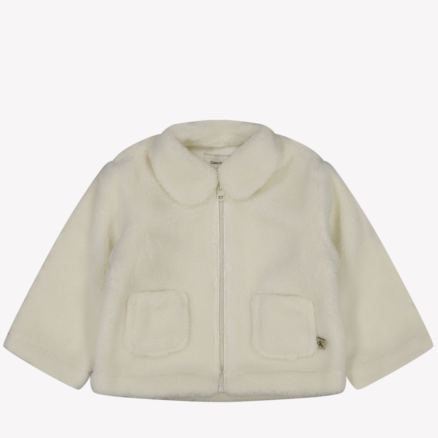 Calvin Klein Baby faux fur jacket Offwhite