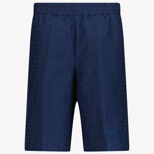 Fendi Kids Boys Shorts  Navy