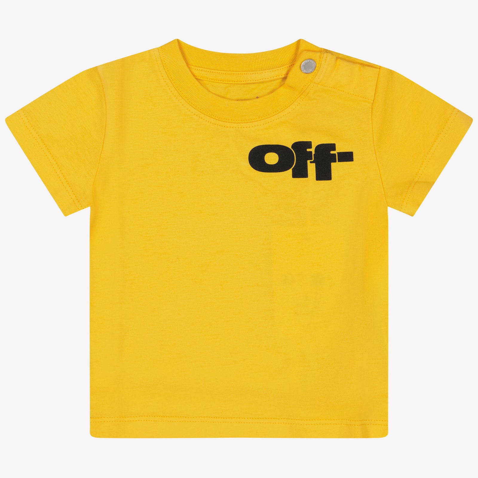 Off-White Baby Jongens T-Shirt In Geel