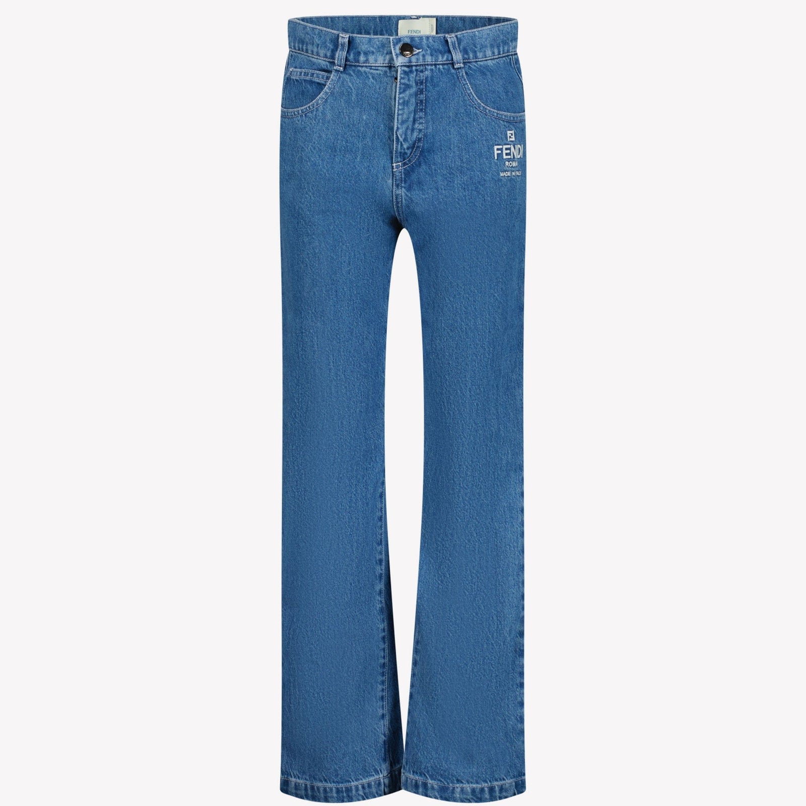 Fendi Kids Boys Jeans In Blue